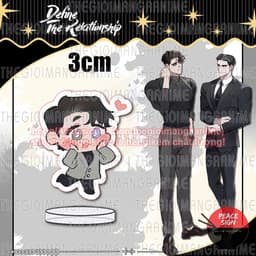 (mua 1 tặng 1) (3cm) Mô hình DEFINE THE RELATIONSHIP Định rõ mối quan hệ in hình tượng mica trang trí anime chibi 6