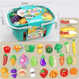 Đồ chơi cắt hoa quả - rau củ nhựa cho bé 8
