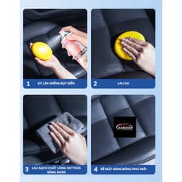 [BẢN CAO CẤP] Chai Xịt Dưỡng Bóng Nội Thất Ô Tô WATCH WAX 500ml Nhập Khẩu, Đánh Bóng Và Làm Sạch Sâu 3