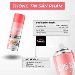 [BẢN CAO CẤP] Chai Xịt Dưỡng Bóng Nội Thất Ô Tô WATCH WAX 500ml Nhập Khẩu, Đánh Bóng Và Làm Sạch Sâu 8