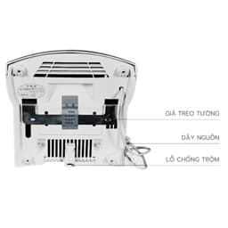 INTERHASA Máy sấy tay điện tốc độ cao HSD-A1003 cảm ứng hồng ngoại, tự động, không chạm 2 chế độ 4