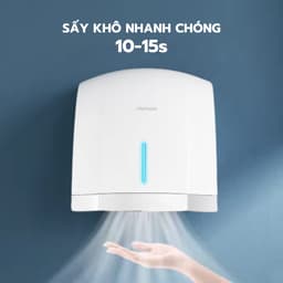 INTERHASA Máy sấy tay điện tốc độ cao HSD-A1003 cảm ứng hồng ngoại, tự động, không chạm 2 chế độ 7