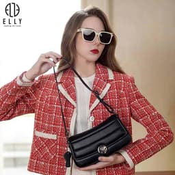 [Tặng hộp 20.10] Túi xách nữ da thật ELLY ET178 túi xách tay đeo vai đeo chéo cao cấp chính hãng 2