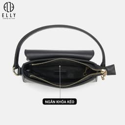 [Tặng hộp 20.10] Túi xách nữ da thật ELLY ET165 túi đeo chéo đeo vai xách tay cao cấp chính hãng 5