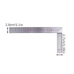 Thước Ê Ke Kim Loại Đo Góc Vuông Dãy Đo Dài 25cm Đụng Cụ Đo Lý Tướng Cho Các Kỹ Sư Và Thợ Mộc 7