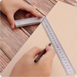 Thước Ê Ke Kim Loại Đo Góc Vuông Dãy Đo Dài 25cm Đụng Cụ Đo Lý Tướng Cho Các Kỹ Sư Và Thợ Mộc 2