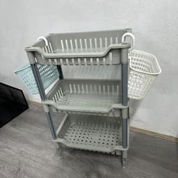 kệ đựng đồ nhà bếp đa năng, kệ để đồ nhà tắm nhiều tầng nhựa cao cấp 9238 9