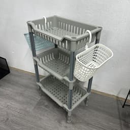 kệ đựng đồ nhà bếp đa năng, kệ để đồ nhà tắm nhiều tầng nhựa cao cấp 9238 8