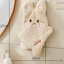 Khăn Lau Tay  Hai Lớp San Hô Lông Cừu Khăn Trẻ Em Khăn Tay Nhà Bếp Phòng Tắm  Khăn Thấm Hút 6