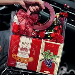 Túi Quai Da Nhựa Trong Suốt, Túi Quà Tặng Quai Da, Giỏ Quà Tặng 1
