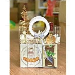 Túi Quai Da Nhựa Trong Suốt, Túi Quà Tặng Quai Da, Giỏ Quà Tặng 9