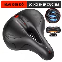 Yên xe đạp thể thao Lò Xo Thép siêu êm, Yên béo chống đau mông khi đạp xe YB01 9
