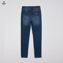 Quần jean nữ dáng col GENVIET JEANS, form ôm tôn dáng, đứng phom 8528 6