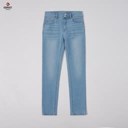 Quần jean nữ dáng col GENVIET JEANS, form ôm tôn dáng, đứng phom 8528 2