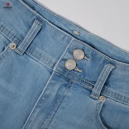 Quần jean nữ dáng col GENVIET JEANS, form ôm tôn dáng, đứng phom 8528 4