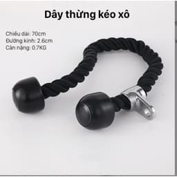 Tay cầm kéo cáp tập gym, Dây thừng kéo xô/ Hàng nhập khẩu -Thế Giới GYM 2