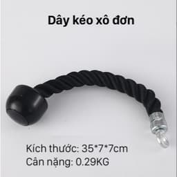 Tay cầm kéo cáp tập gym, Dây thừng kéo xô/ Hàng nhập khẩu -Thế Giới GYM 5