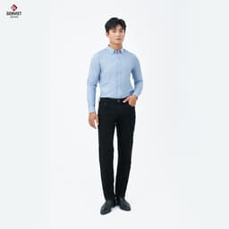 Quần Dài Nam GENVIET JEANS Vải Jeans Col Đứng, Quần Bò Nam Form Ống Đứng, Ôm Vừa, Co Giãn Tốt 8759 2