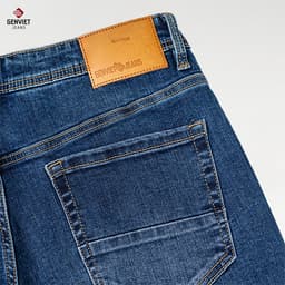 Quần Dài Nam GENVIET JEANS Vải Jeans Col Đứng, Quần Bò Nam Form Ống Đứng, Ôm Vừa, Co Giãn Tốt 8759 5