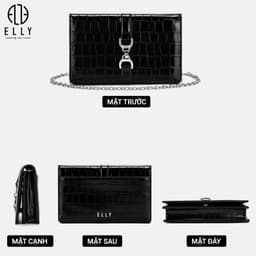 Túi Xách Nữ ELLY EL352 Da Tổng Hợp Cao Cấp Đeo Vai Đeo Chéo Thời Trang Chính Hãng Hiện Đại 5