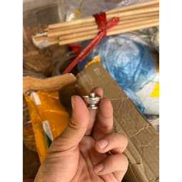 Chén Hứng Dầu Triện (MS02) chất liệu Đồng Chống Kiến Gắn Vào Móc Lồng Chim Hàng Phụ kiện lồng chim Huyền Trần 5