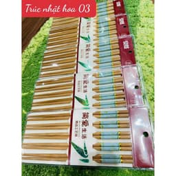 Set 5 Đôi Đũa Dừa , Đầu Đũa Khảm Vàng An Toàn Lành Mạnh , Bộ Đũa Ăn Gia Đình 6