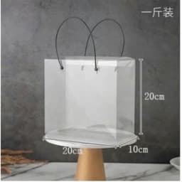 Túi mica trong suốt  đựng bánh kt 20 x 10 cao 20cm 2