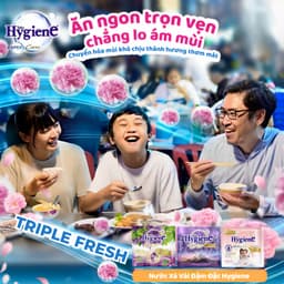 Dây 24 gói nước xả vải Hygiene 20ml siêu thơm, mềm vải, nhiều mùi hương, tiện lợi 7