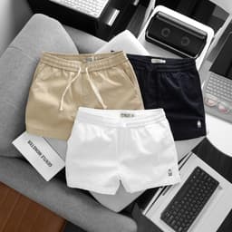 Short kaki lưng thun unisex form ngắn trên gối co giãn bigsize 100kg - 3bros 2