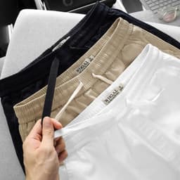 Short kaki lưng thun unisex form ngắn trên gối co giãn bigsize 100kg - 3bros 8