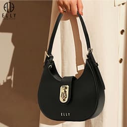 [Tặng hộp 20.10] Túi xách nữ da thật ELLY ET172 túi đeo vai đeo chéo xách tay cao cấp chính hãng 2
