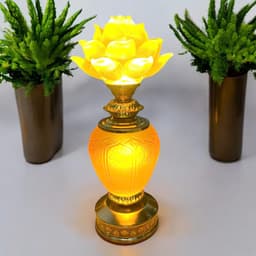 Cặp đèn thờ hoa sen ngọc RỒNG VIỆT - Đèn thờ cao cấp cho ban thần tài, sang trọng và tinh tế. 7