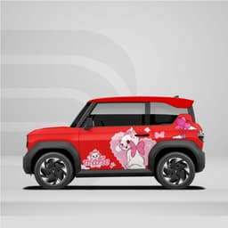 [HỎA TỐC] Sticker Tem Dán Decal Xe VF3 Hình Mèo MarieIn Hình Theo Yêu Cầu IB Shop Temxe.Net 8