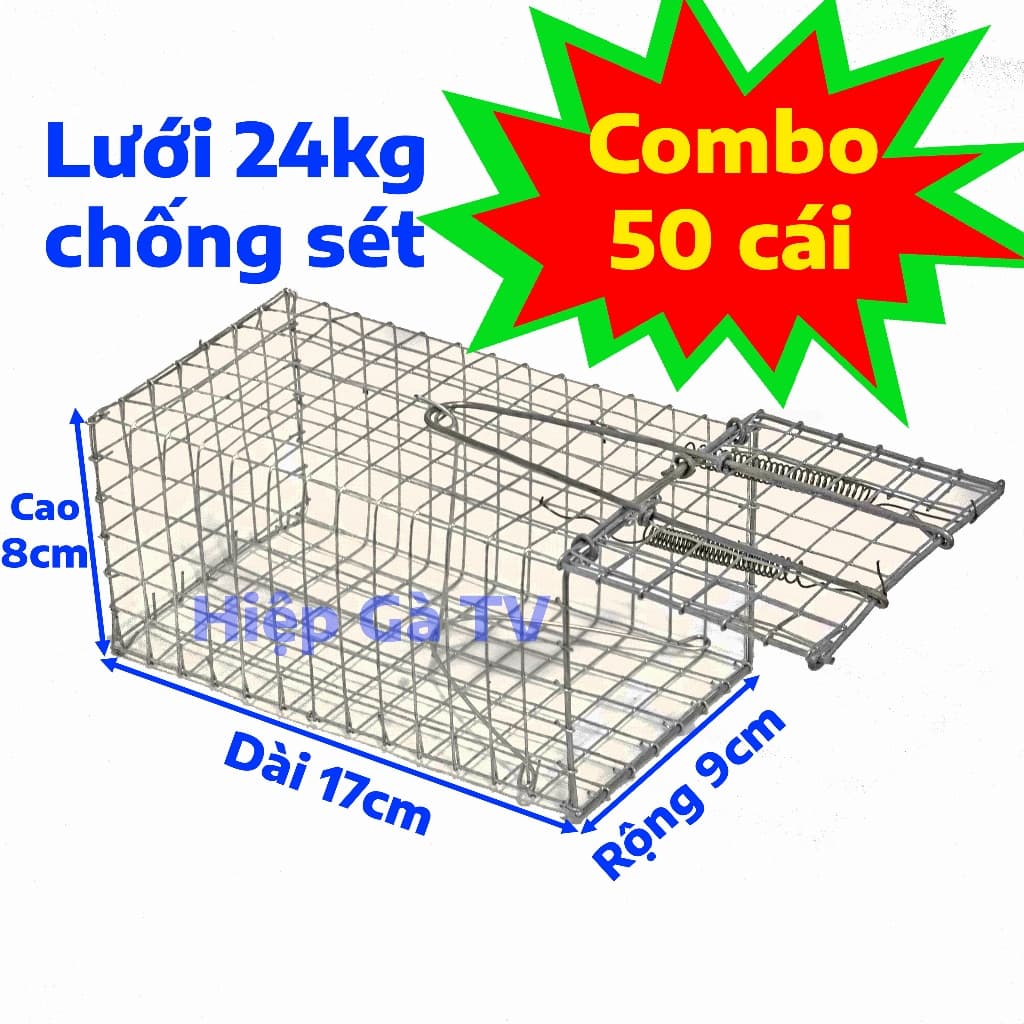 Bẫy Chuột Đồng Kích Thước 17x9x8cm - Lồng Bắt Chuột Kích Thướt nhỏ