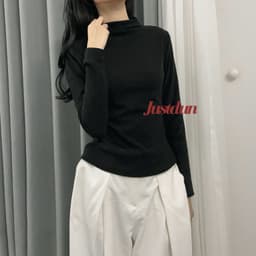 Áo Thun Ôm Body Nữ Giữ Nhiệt Tay Dài JUSTDUN G2 – Cổ Cao 3cm, Chất Nhung Mịn Dày Dặn, Co Giãn 8