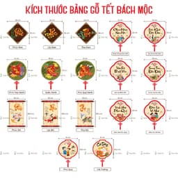 Bảng Trang trí Tết Decor năm mới - Nhà Bách Mộc 5
