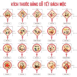 Bảng Trang trí Tết Decor năm mới - Nhà Bách Mộc 6