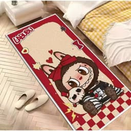 Thảm Lau Chân Lông Cừu Thảm chân giường kích thước 50x120cm_ Nicce house 2