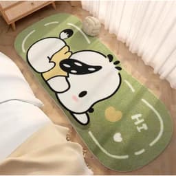 Thảm Lau Chân Lông Cừu Thảm chân giường kích thước 50x120cm_ Nicce house 6