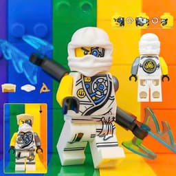[ Có Sẵn ] Đồ chơi mô hình nhân vật Zane Tuarnament - Jay Future - Nya kabuki - 10pcs 2