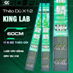 Thẻo Dù Câu Đài Buộc Sẵn Quán Quân 12 Lõi Lưỡi Gân bạc Tải Cá Khủng Nhiều Kích Thước 1
