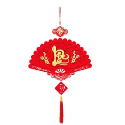 Khánh Quạt Treo Tết (Phúc Lộc Thọ Tết) C.V.T size to 45cm Dây Treo Nhung Đỏ.Decor Trang Trí Tết 2027 5