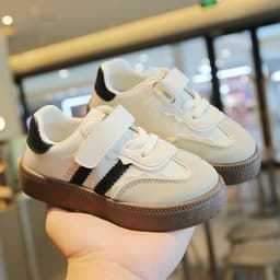 Giày thể thao das 2 sọc cho bé 1- 6 tuổi chất da êm chân 3