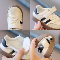 Giày thể thao das 2 sọc cho bé 1- 6 tuổi chất da êm chân 6