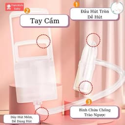 Dụng cụ hút mũi sơ sinh cầm tay thế hệ mới cho trẻ 0-2 và trên 2 tuổi
 4