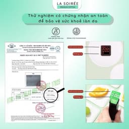 Bông Tẩy Trang LA SOIREE 225 Miếng 120 Cotton Pads 100% Cotton Sợi Bông Tự Nhiên Mềm Mịn Thấm Hút Tốt 4