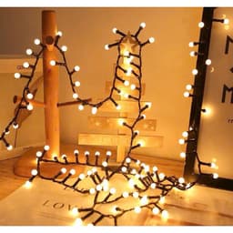 Dây Đèn Led Bi Đục 15M - 140 Bóng Chống Nước IP65 Có Đầu Nối, Nhiều Chế Độ Nháy 3