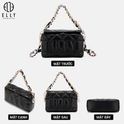 [Tặng hộp 20.10] Túi xách nữ thời trang ELLY EL305 đeo chéo đeo vai xách tay da tổng hợp cao cấp chính hãng 4