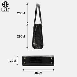 [Tặng hộp 20.10] Túi xách nữ thời trang ELLY EL337 xách tay da tổng hợp cao cấp chính hãng 5