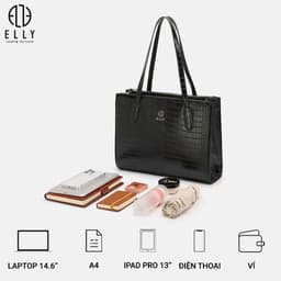 [Tặng hộp 20.10] Túi xách nữ thời trang ELLY EL337 xách tay da tổng hợp cao cấp chính hãng 7
